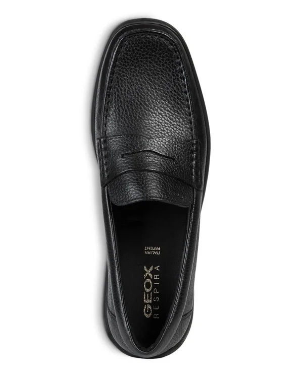 Geox Men's Devan Leather Moccasins - Brown - Loafers