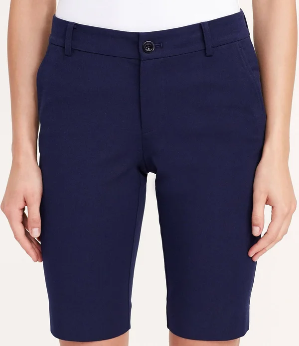 Lauren Ralph Lauren Women's Stretch Cotton Shorts - White - Size 16