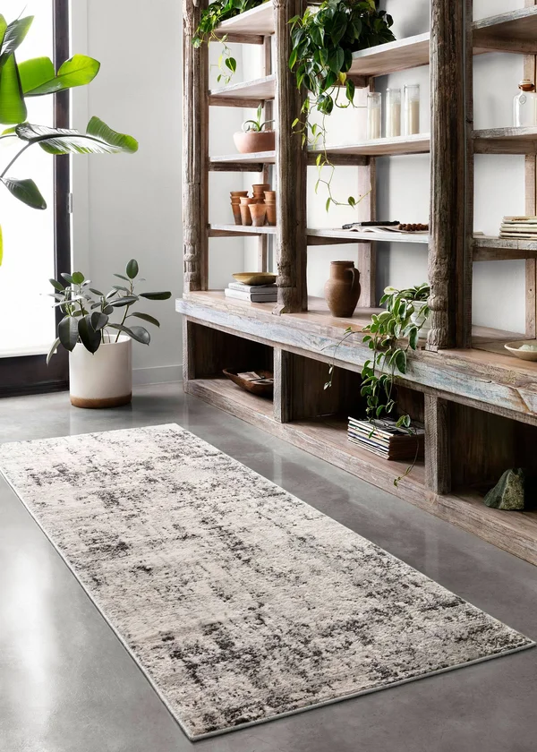 Loloi II Alchemy ALC-04 Silver Graphite Rug - 2 ft 8 in x 7 ft 6 in