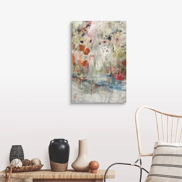 Flamingo Pond - Canvas Wall Art, 20x30, Great Big Canvas