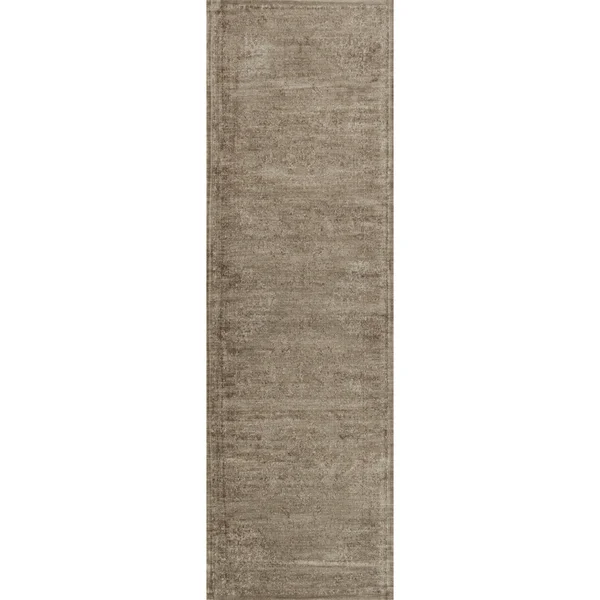 Alexander Home Natalie Traditional Distressed Taupe Floral Rug - Taupe 9&2x22 x 12&2x22