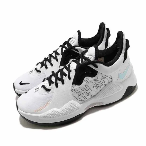 Nike PG 5 EP Multi-Color Basketball Shoes/Sneakers CW3146-100 (US Size 4)