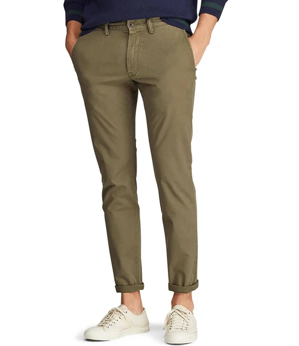 Polo Ralph Lauren Men's Slim-Fit Stretch Chino Pants - Defender Green