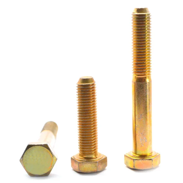 3/8x22-16 x 7/8x22 (FT) Coarse Thread Grade 8 Hex Cap Screw (Bolt) - USA Alloy Steel Yellow Zinc Plated Pk 100