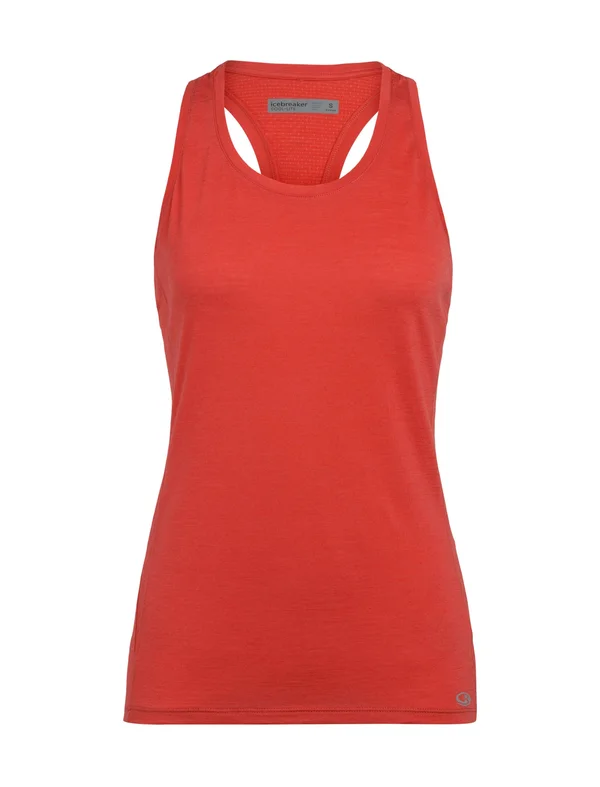 Icebreaker Women's Amplify Racerback Tank - Xs - Fire