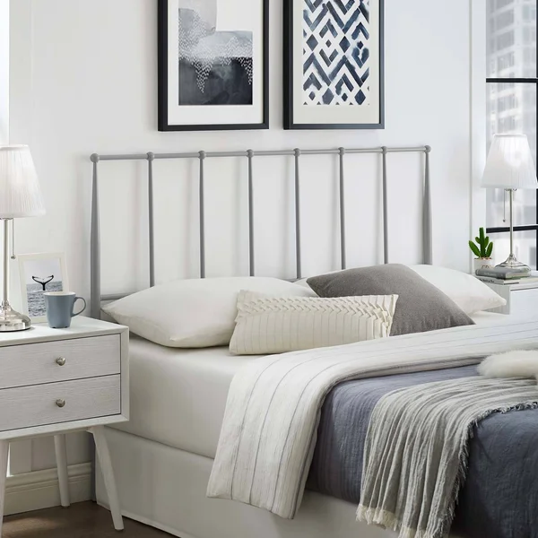 Modway Kiana King Metal Stainless Steel Headboard MOD-6106 - White