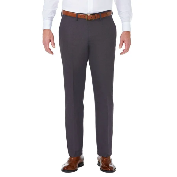 Men's J.M. Haggar Premium Tailored-Fit Stretch Flat-Front Suit Pants Black, Size: 36x29