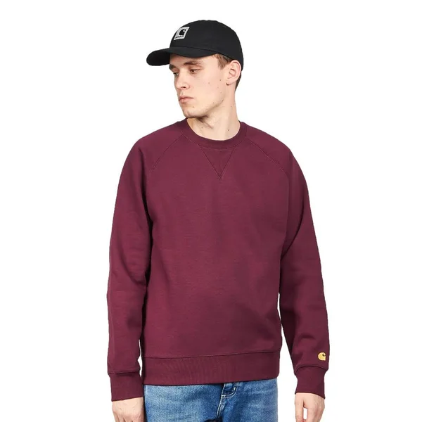Carhartt WIP Chase Sweatshirt - Shiraz, Gold - 2XL - Men