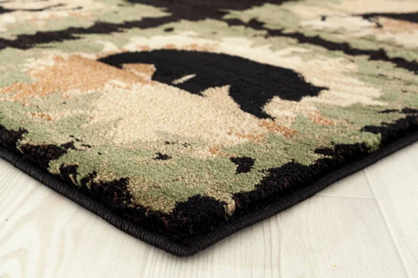 United Weavers Yalor Woodsman Boarder Lodge Black Polypropylene Area Rug or Runner, Size: 7&10 inch x 10&6 inch