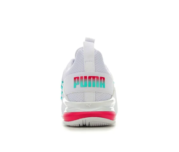Puma Women's Axelion Bright Training Shoes in White/ White Size 6.5