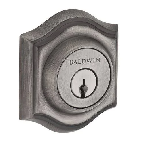 Baldwin Traditional Arch Deadbolt Single Cylinder Satin Nickel