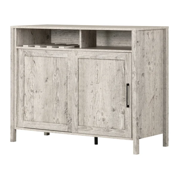 South Shore Munich Buffet with Sliding DOOR - Seaside Pine