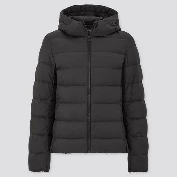 Uniqlo Women's Ultra Light Down Puffer Parka - Black, XXL