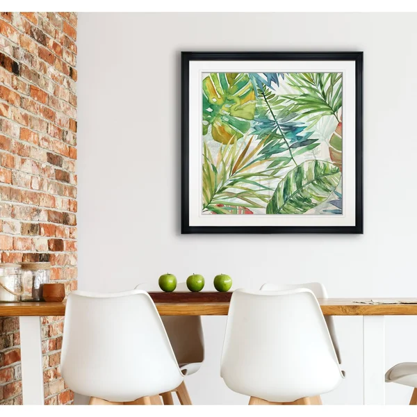 Wexford Home Tropical Sketchbook I -Framed Giclee Print, Size: 38 x 38