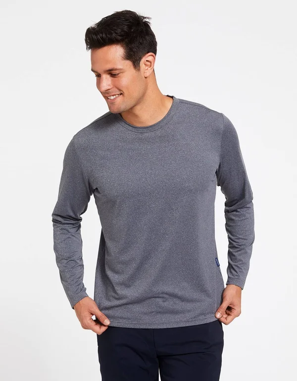 Sun Protective Long Sleeve T-Shirt UPF50+ for Men - UV Protection Black