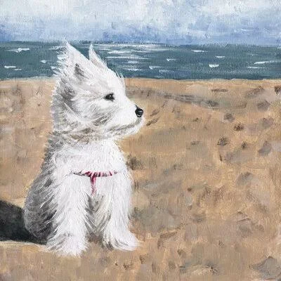 &Enjoying The Wind& by Parvez Taj Painting Print on Wrapped Canvas Beachcrest Home Size: 48x22 H x 48x22 W x 1.5x22 D