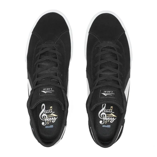 Lakai Flaco II Mid Skate Shoes - Black Suede 7