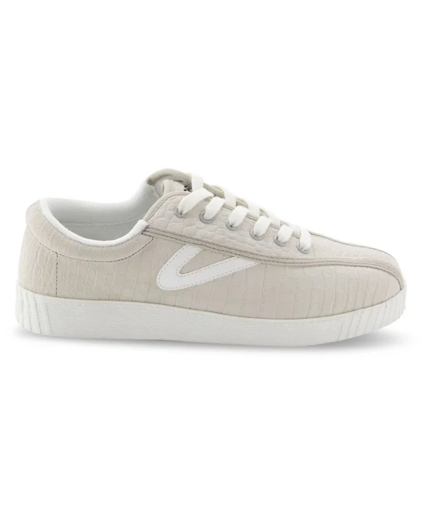 Tretorn Nyliteplus Snake Print Leather Lace-Up Sneakers - 8M