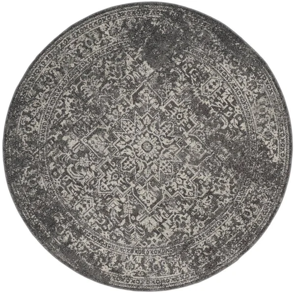 Safavieh Evoke EVK256D Grey - Ivory Rug 6&7x22 x 6&7x22 Round