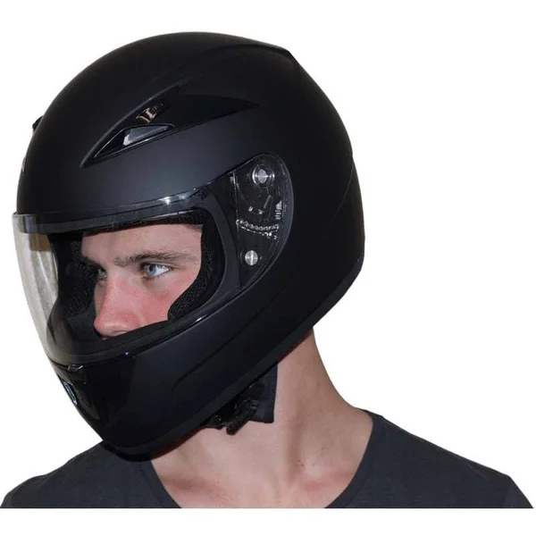 D.O.T. Full Face: Daytona Shadow: Hi-Gloss Black Helmet 2XL