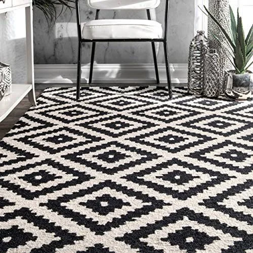 nuLOOM Hand Tufted Kellee Wool Runner Rug, 2& 6x22 x 12&, Black