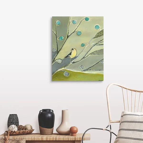 Great Big Canvas The Goldfinch Waits Canvas Wall Art Print