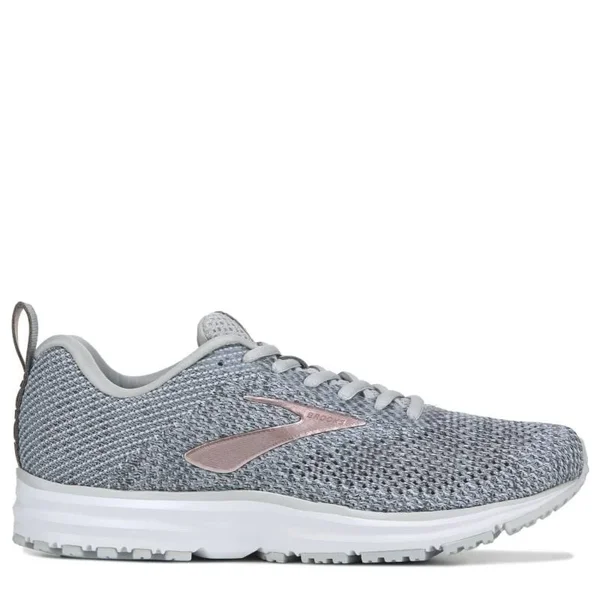 Brooks transmit Running Shoe - Women's - Grey/Rose Gold
