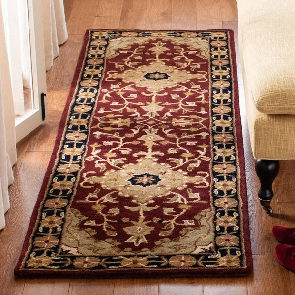 Safavieh Heritage HG760A 2&3x22 x 6&0x22 Runner Ivory, Red Area Rug
