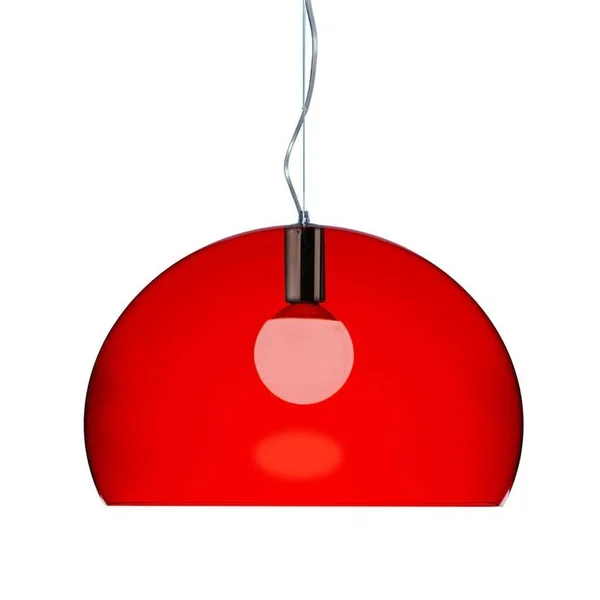 Kartell FL/Y Small Bubble Pendant Lamp - Orange