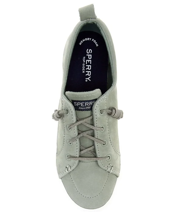 Women's Sperry Crest Vibe Platform Leather Sneaker DustyRose, Size 6M