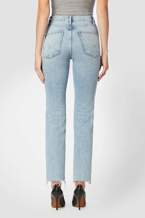 Hudson Jeans, Remi High-Rise Straight Crop Coated Jean