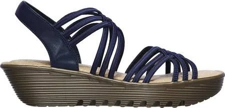 Women's Skechers Petite Parallel Strappy Sandal - Adult, Size: 8 M, Navy