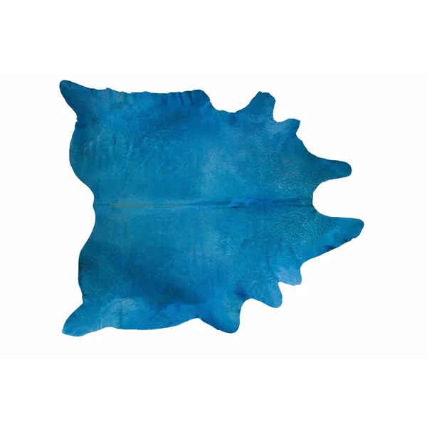 6& x 7& Cowhide Rug - Sky Blue