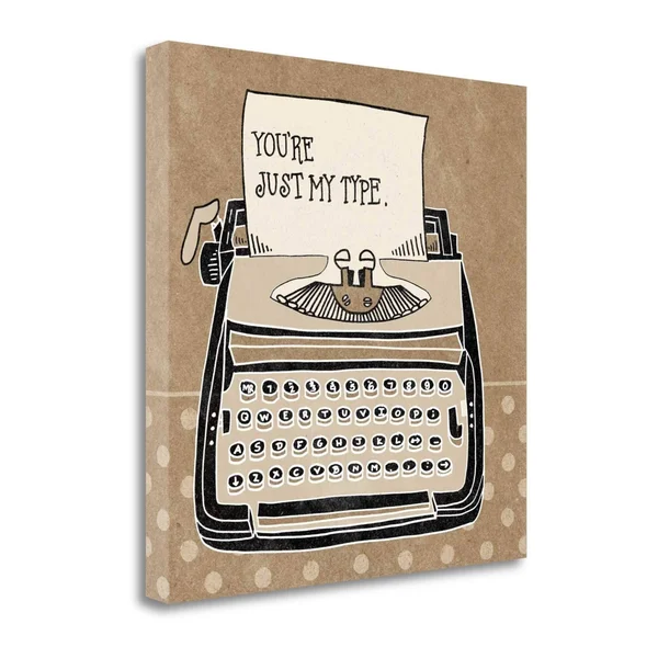 25x22 x 25x22 Youre My Type Taupe by Mary Urban Fine Art Giclee Print