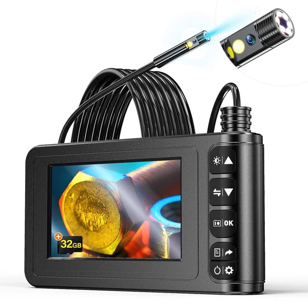 Industrial Endoscope - Yinama Dual Lens 4.3 Inches 1080p Screen