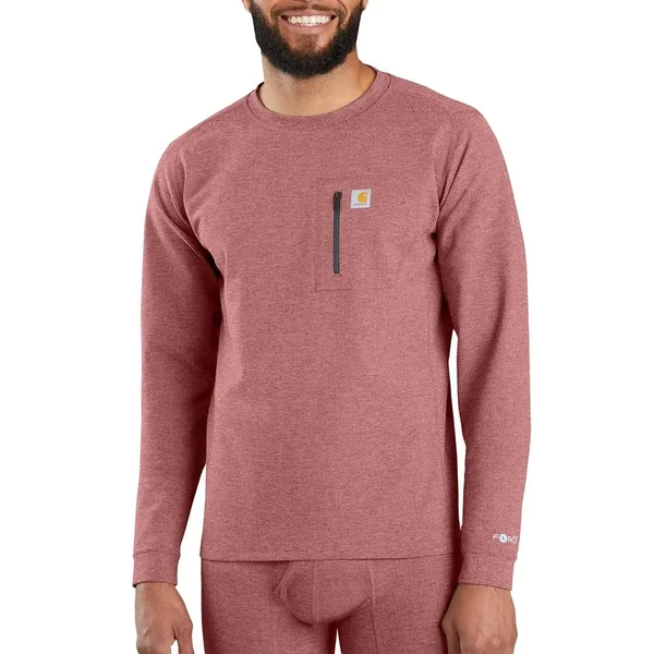 Carhartt Base Force Heavyweight Crew - Brick Red, 3XL Tall