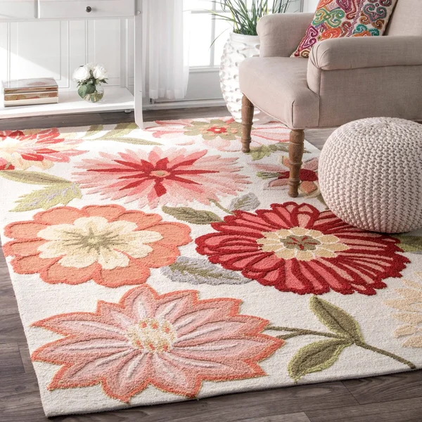 nuLOOM Handmade Flower Garden Rug - 3& 6x22 x 5& 6x22