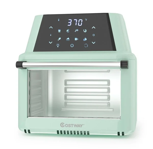 19 qt Multi-functional Air Fryer Oven 1800W Dehydrator Rotisserie-Green