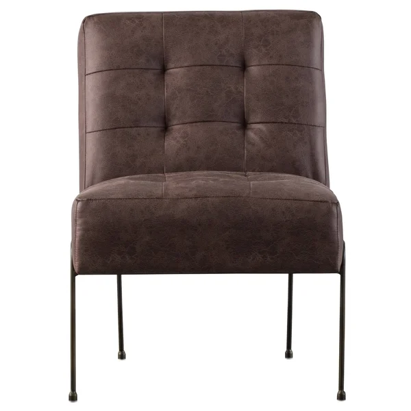New Pacific Direct James PU Leather Chair - Devore Gray