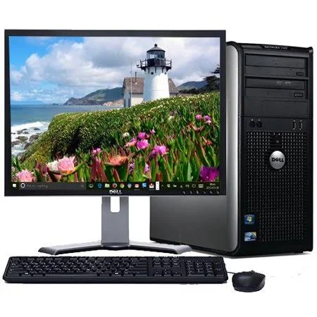 Dell Optiplex Desktop PC Tower System Windows 10 Intel 2.13GHz Processor 4GB Ram 80GB Hard Drive DVD