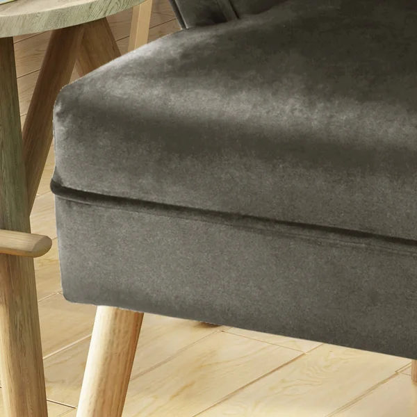 30x22 Gray and Beige Contemporary Accent Chair