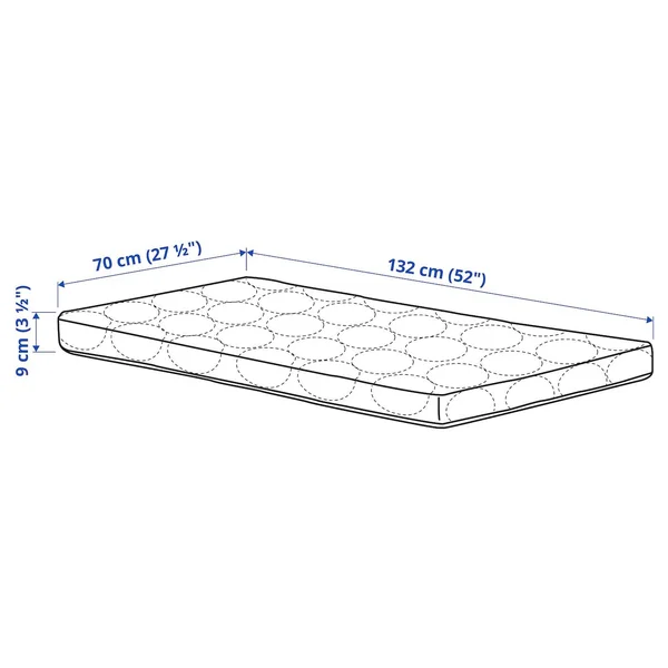 IKEA - SK諲AST Foam Mattress for Crib - 27 1/2x52