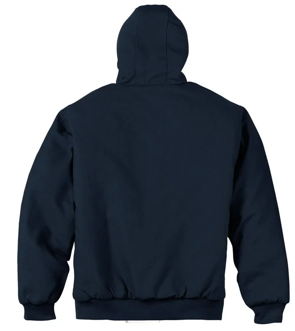 Cornerstone J763H Duck Cloth Hooded Work Jacket - Navy - 3XL