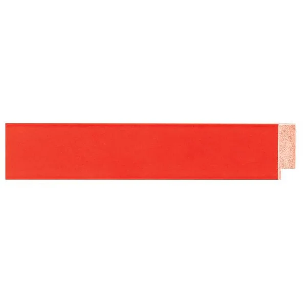 CustomPictureFrames 13.5x40 - 13.5 x 40 Flat Red Solid Wood Frame with UV Framer&s Acrylic & Foam Board Backing - Great for