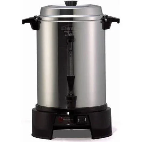 West Bend 13500 55-Cup Polished-Aluminum Commercial Coffee Urn