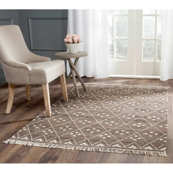 Safavieh Natural Kilim NKM316B Natural - Ivory 10& x 14& Area Rug
