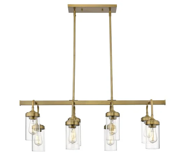Z-Lite 617-8L-PN Calliope 8 Light Pendant, Polished Nickel