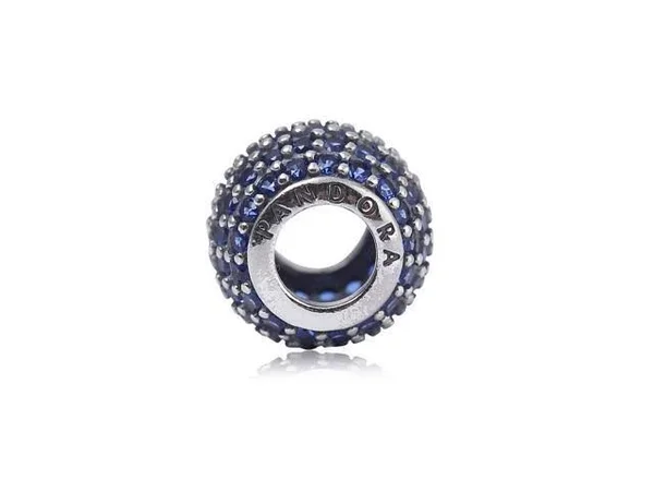 Pandora 791051NCB Blue Pave Lights Charm