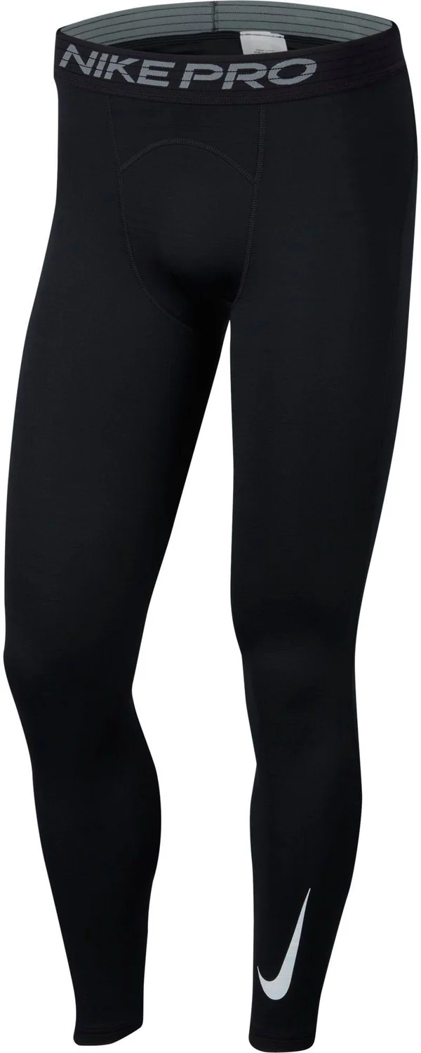 Nike Men's Pro Warm Tights - Small, Black
