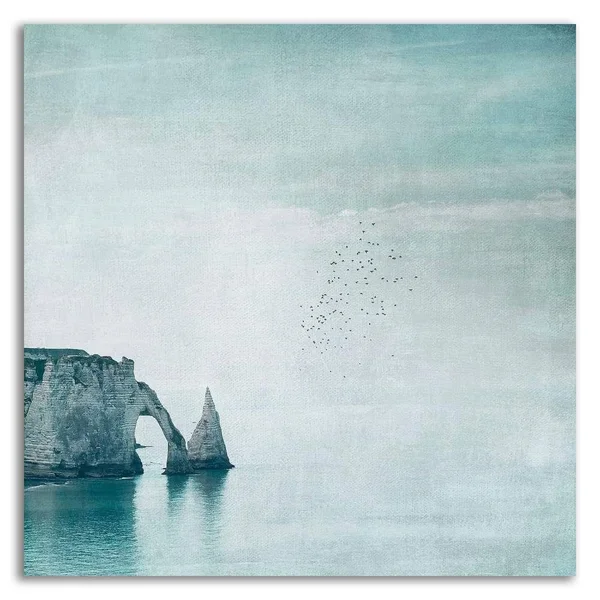 16x22 x 16x22 Porte daval and Aiguille - Normandy Print on Canvas